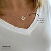 Silver moon phase necklace in silver on a chain length of your choice. KookyTwo.