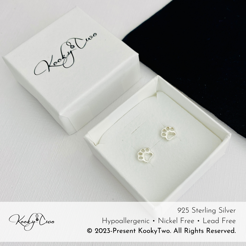 Diamond 2025 paw earrings