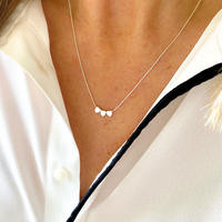 Silver Three Heart Necklace
