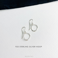 Silver Circle Earrings