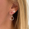 Silver Circle Earrings