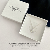 Sterling Silver Sparkle Disc Necklace