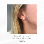Silver Heart Stud Earrings - KookyTwo