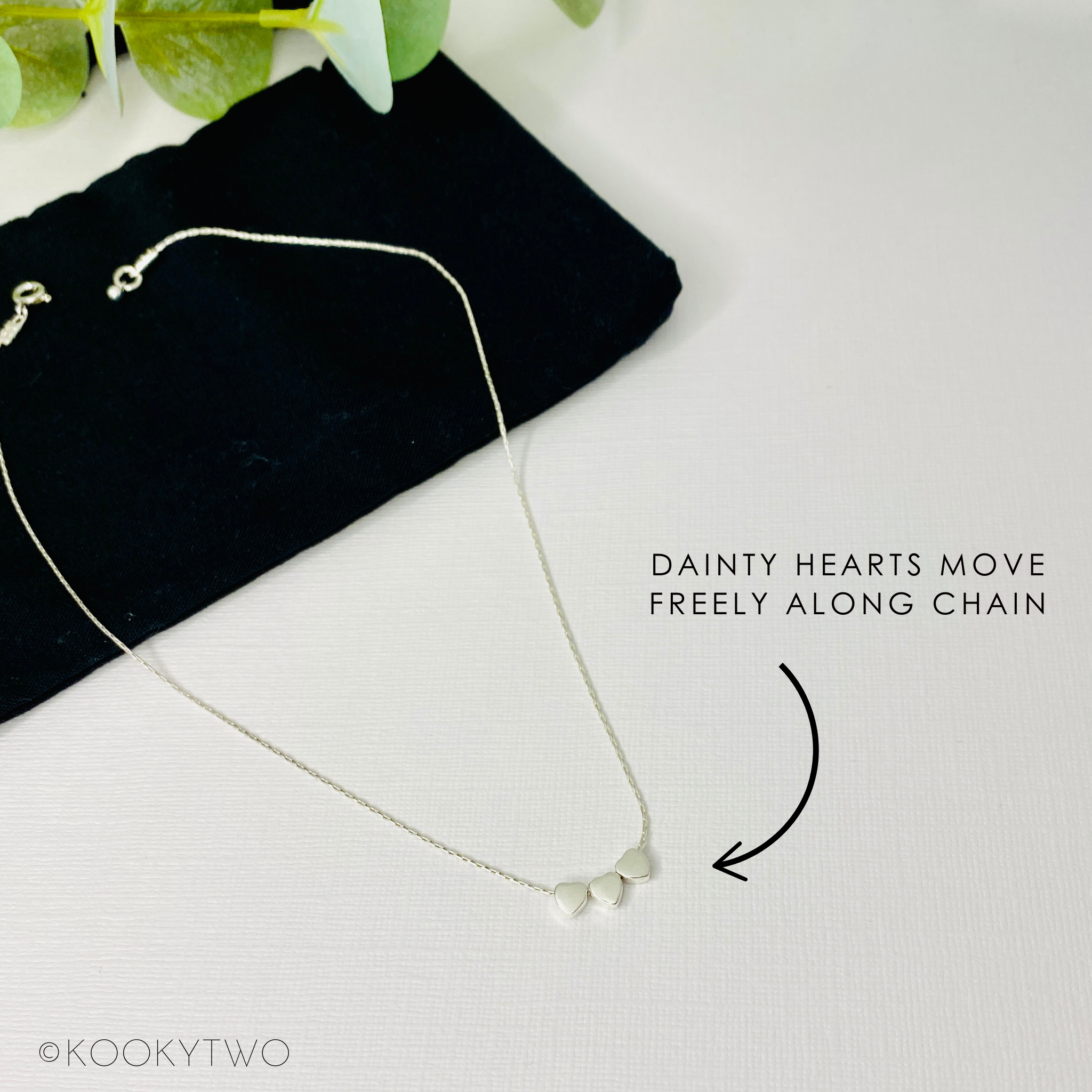 Silver Multi Heart Necklace