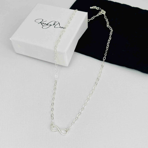 Silver Infinity Necklace - KookyTwo