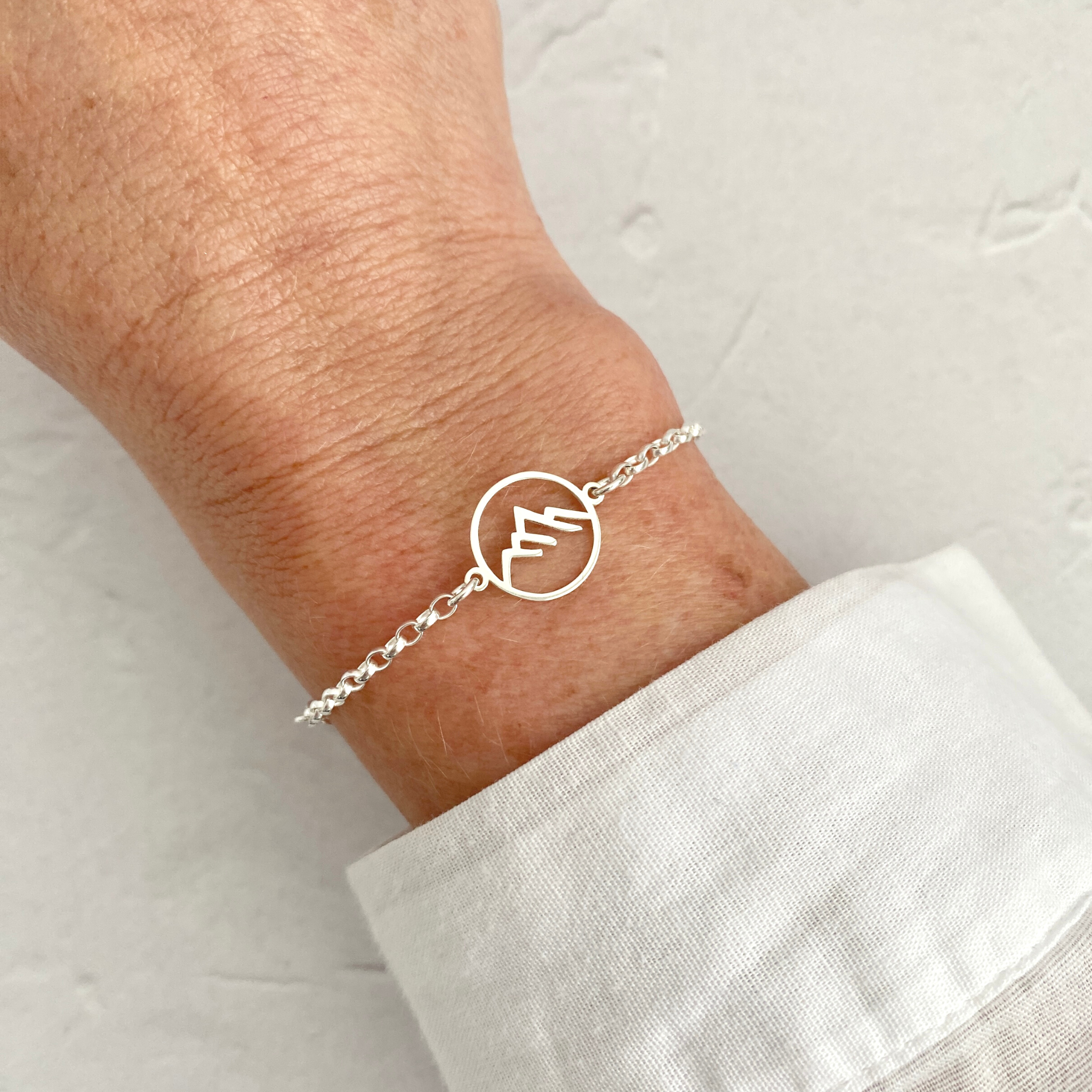 Gold 2025 mountain bracelet