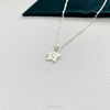 Silver Multi-Star Initial Necklace