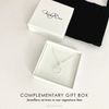 Silver mountain necklace for skiing lover in complementary gift box. KookyTwo.