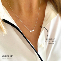Silver Three Heart Necklace