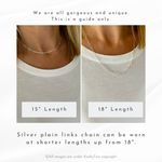 Silver Trio Initial Necklace Layering Set