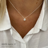 Sparkly star necklace with sterling silver star charm on Serling silver chain. KookyTwo.