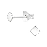 Small stud earrings square style great for 2nd and 3rd piercings. KookyTwo.