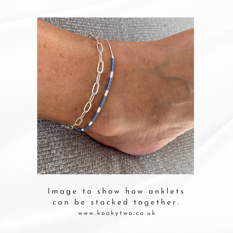Stacking anklet style at KookyTwo.