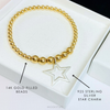 STELLAR | Silver Star Gold Bead Bracelet