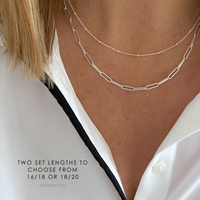 Two Necklace Chain Layering Set