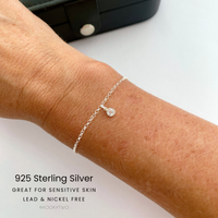 Silver Birthstone Bracelet