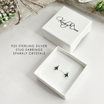 Christmas Tree Sparkly Stud Earrings