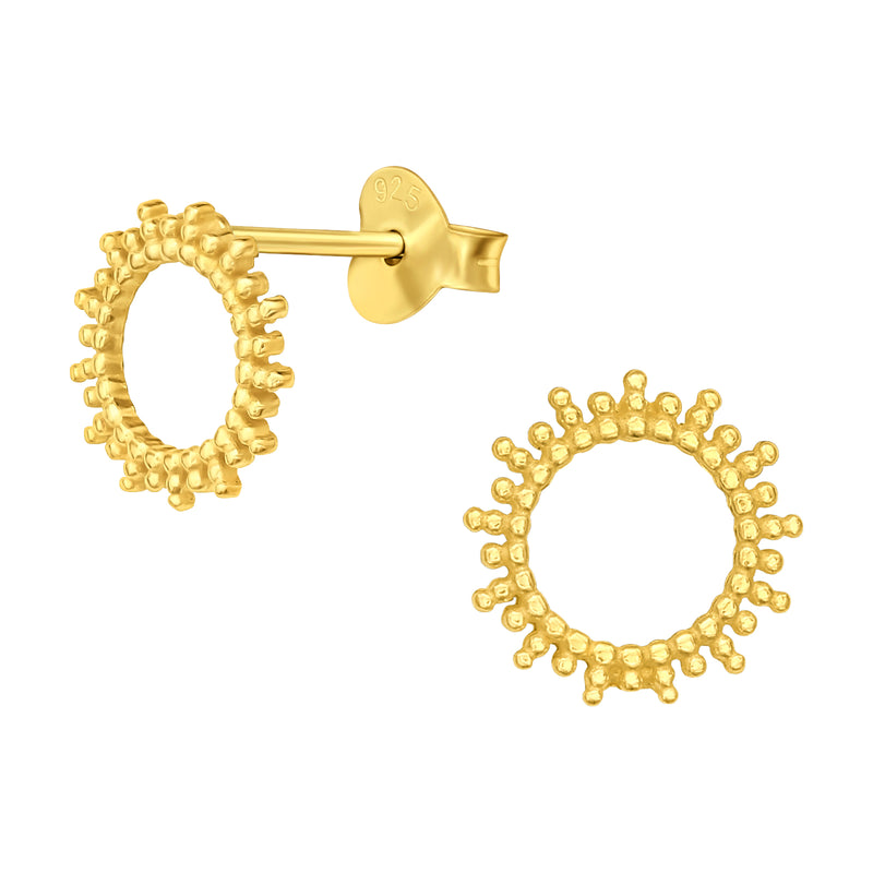 Gold Sun Earrings