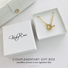 Gold necklace gift in complementary gift box. KookyTwo.