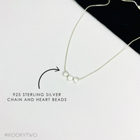 Silver Multi Heart Necklace