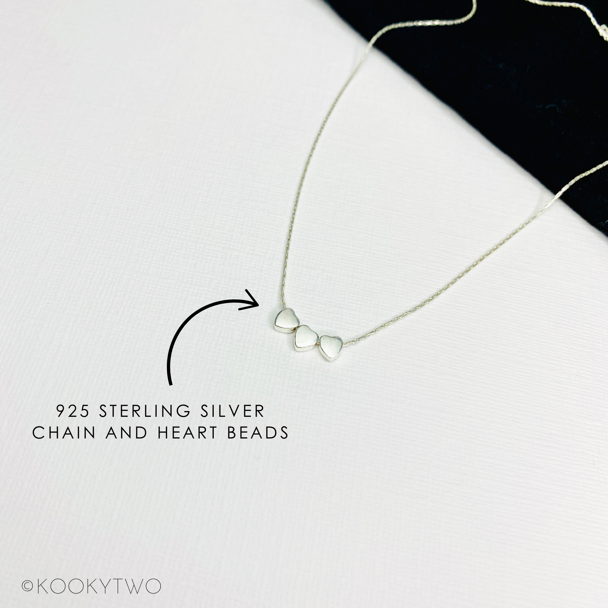 Silver Multi Heart Necklace