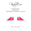 Pink Sneaker Stud Earrings