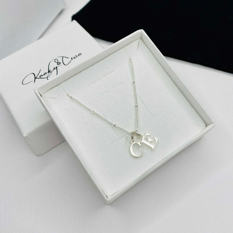 Bubble Letter Initial Necklace – Alexandra Madison