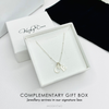 Letter necklace gift with two letters on silver chain come in gift box.