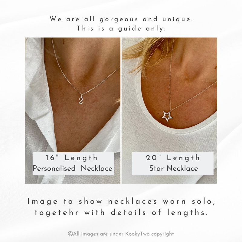 Silver Trio Initial Necklace Layering Set