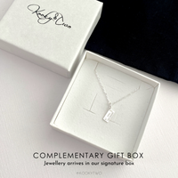 Silver Travel Ticket Charm Necklace
