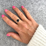 STRENGTH | Black Onyx Round Gemstone Ring