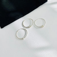 Silver Sparkle Ring Hoop Earrings