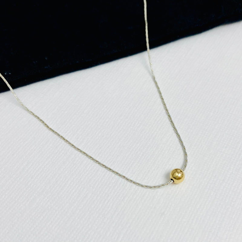 Dainty Gold Bead Necklace - KookyTwo