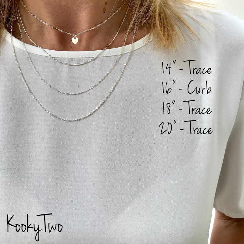 Silver 30th Birthday Three Rings Necklace