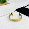 Chunky gold bracelet for beach trip. Gold cuff bangle. KookyTwo.