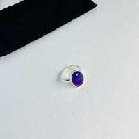 Purple stone ring. Amethyst gift for her. Amethyst birthday gift. Amethyst jewellery. Amethyst gemstone jewellery.