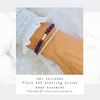 Amethyst Gemstone Bracelet with Silver Accent | Solo or Stack Set