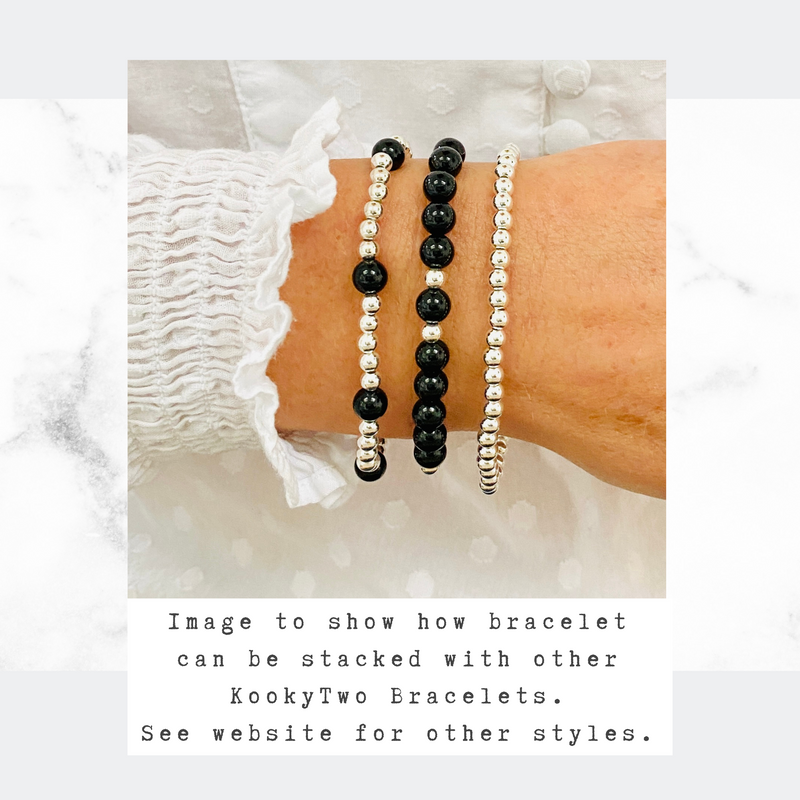 Black onyx bracelet set.