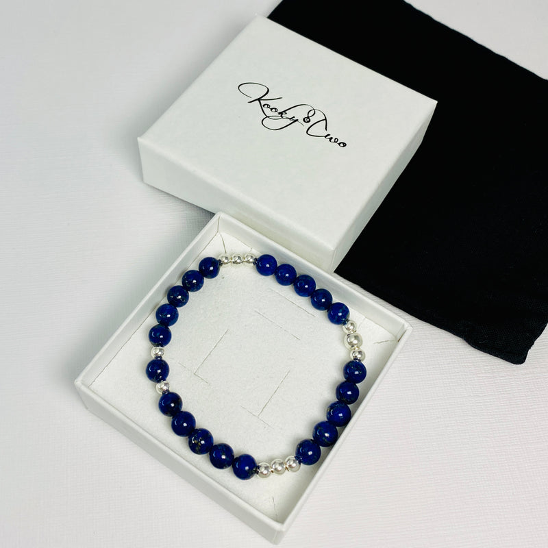 September birthday gift for her. Blue bracelet gift.