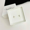Silver Cross Stud Earrings