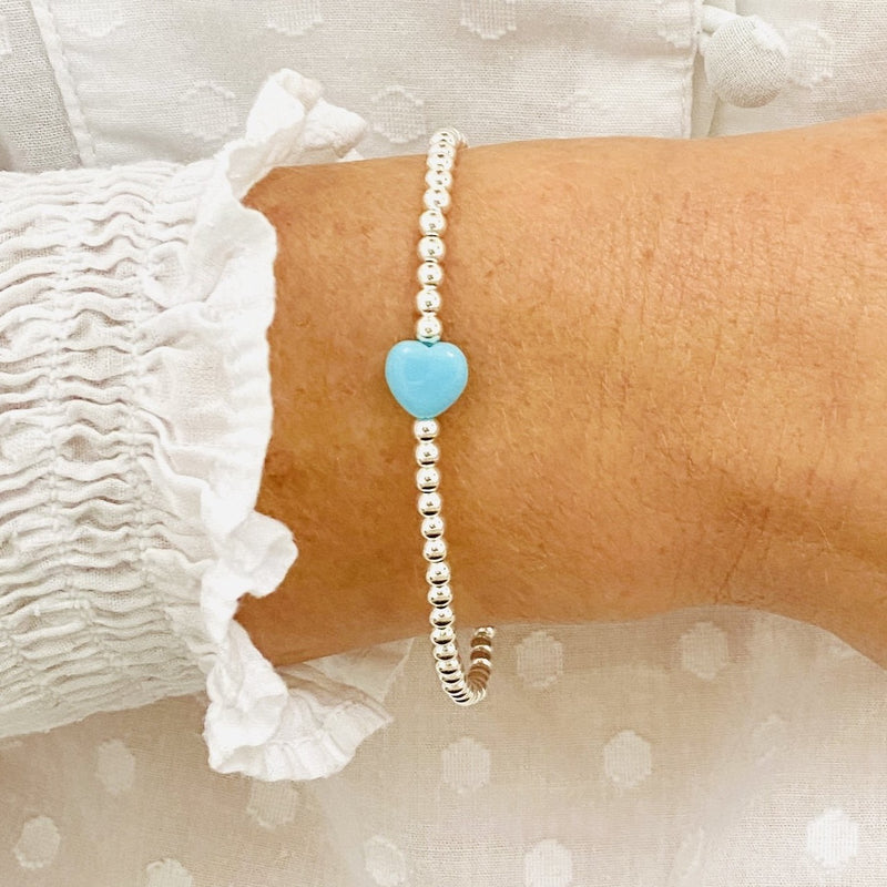 ❤️ Tiffany Blue® Heart Tag Bead Bracelet | Tiffany bead bracelet, Beaded  bracelets, Blue heart