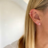 Silver Etched Ear Cuff