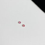 Crystal pink earring studs for girls. Stud earrings for teens. Pink stud earrings