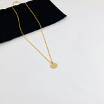 Gold Disc Necklace