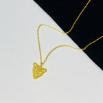 Gold Leopard Necklace. Leopard Charm Necklace Gold.