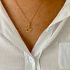 Gold Chain Necklace with Open Gold Star Charm. Pretty star necklace for her. Kooky Two.