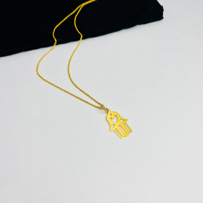 PROTECT | Gold Hamsa Hand Necklace