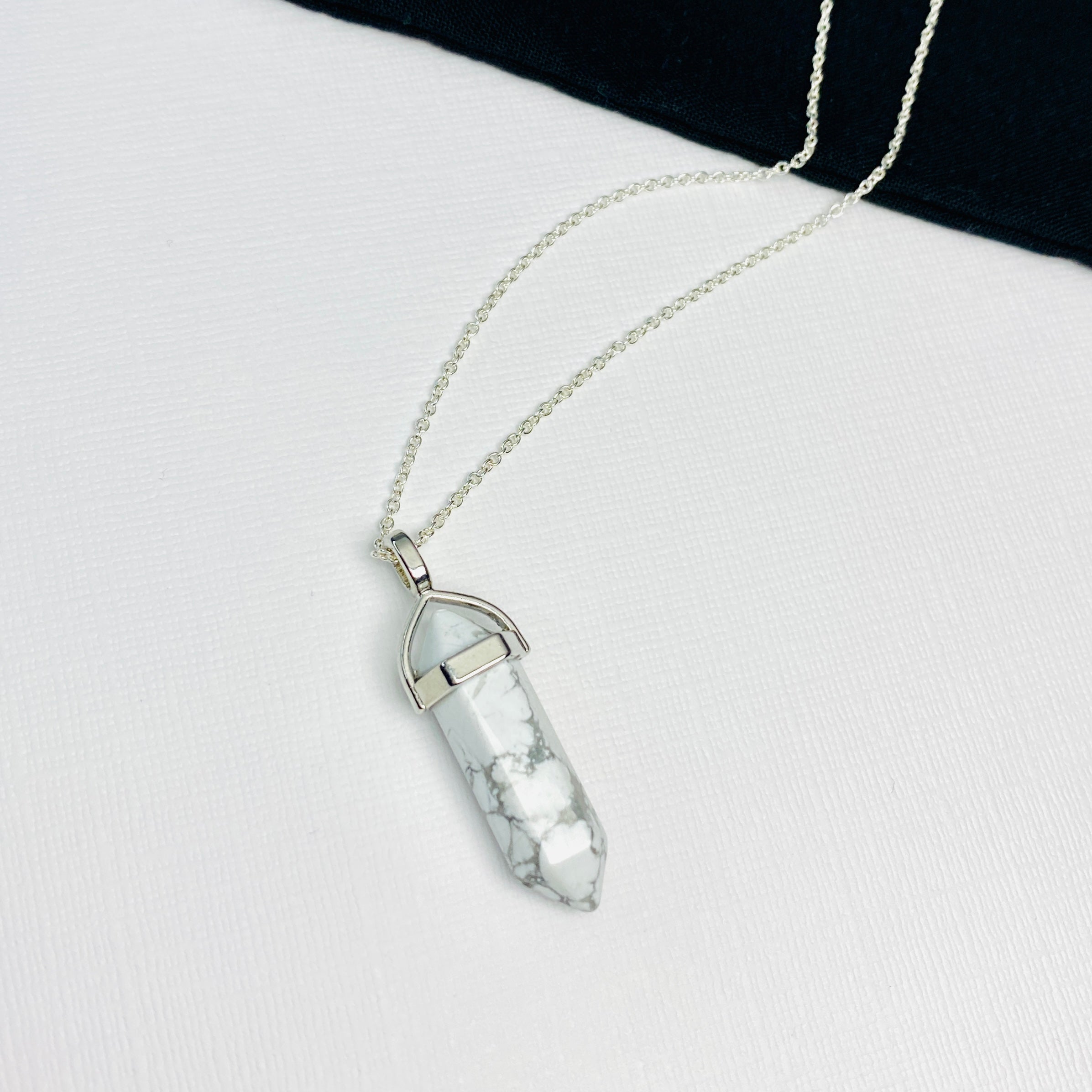 White Howlite Crystal Heart Pendant, Genuine Heart Shaped Necklaces at Rs  120/piece in Pune