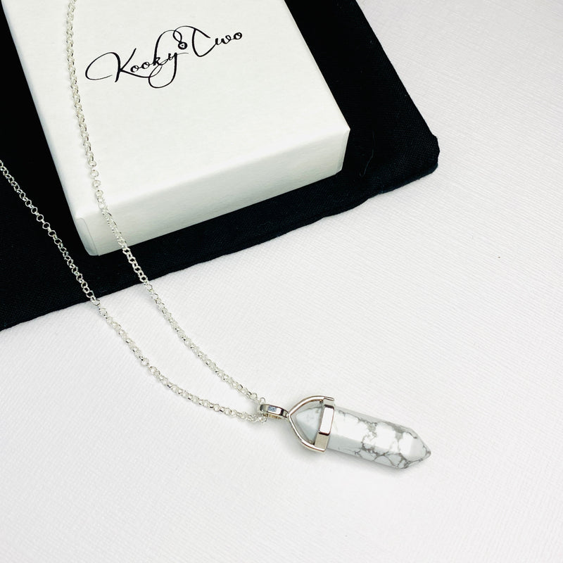 Crystal Whale Necklace Sterling Silver | Stone Animal Necklace –  Crystalline Dream