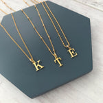 Gold Initial Necklace Set - KookyTwo